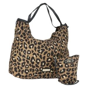 Jimmy Choo Leopard Print Nylon Tote Bag with Baby Excellent Condition
